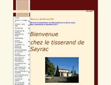 Tablet Screenshot of letisserand-de-sayrac.com